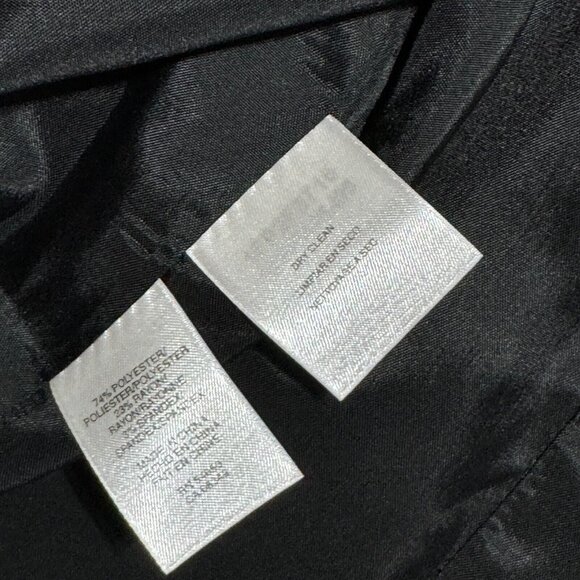 Anne Klein Blazer Coat Gray/Silver 2 Button 2 Pocket w/ Gold Pin Women's Size 14 - Picture 11 of 13